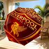 Liverpool F.C Print Automatic Open Close Umbrella, Portable Foldable Umbrella, for Outdoor Commute Camping Trip, Ideal Birthday Gift
