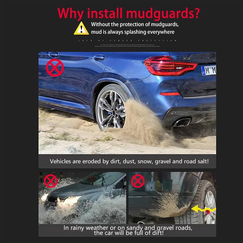 Schutzblech für BMW X3 G01 2018 2019 2020 2021 2022 Vordere Hintere Schmutzfänger Kotflügel Auto Zubehör Auto Styline Spritzschutz Kotflügel