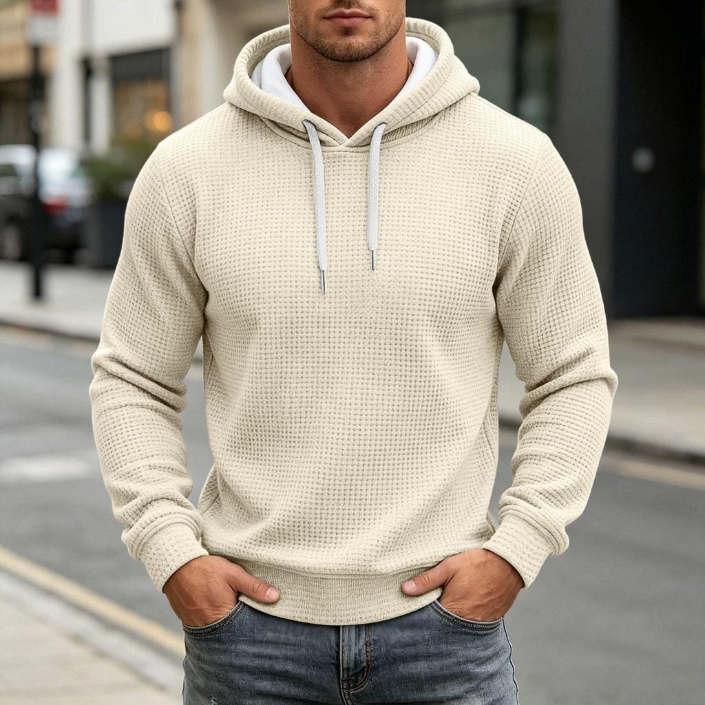 Men's Hooded Sweatshirt Long Sleeve Drawstring Casual Pullover