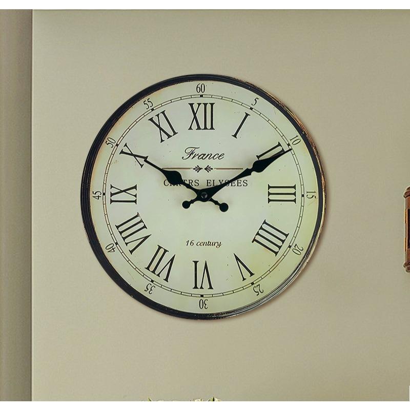 12 Inch Vintage Wooden Clock Coffee Shop Bar Living Room Bedroom Silent Wall Clock Home Decoration Quartz Clock Holiday Gift