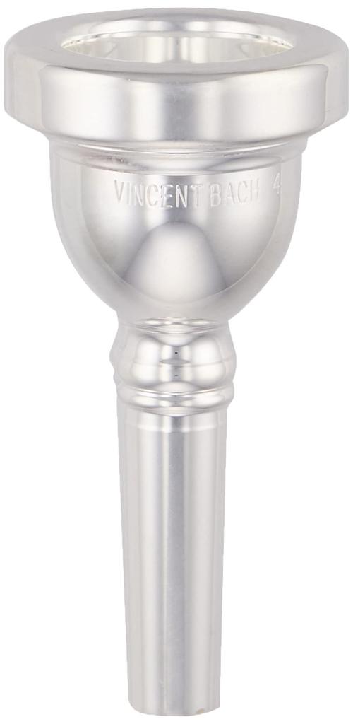 Bach Trombone Mouthpiece 4, Silver-Plated Finish (for Small Bore)