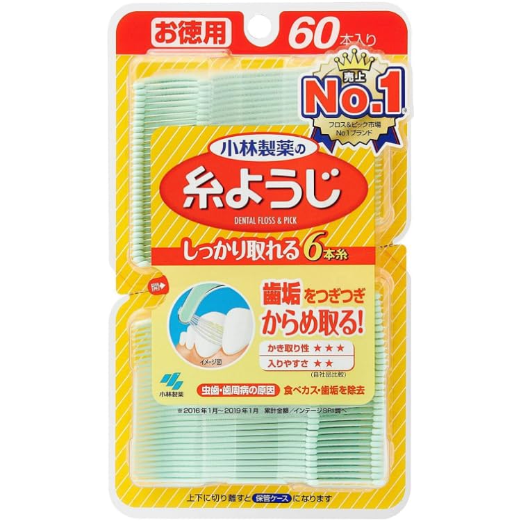 [Set of 4] Dental Floss (60 Pieces) + Bonus (Original Tissues Included)