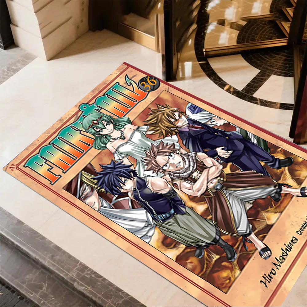 Fairy Tail Adventure Floor Rug Office Rug Design for Study Room Hallway Dormitory Foyer Anti-slip Rug Office Home Decor