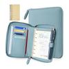 System Notebook A7 6-hole Binder Removable Notebook Cover Leather 16mm Ring Card Storage Memo Pad Schedule Book Business Notebook Office Supplies