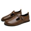 Spring Autumn 2025 Men's Business Casual Slip-On Leather Shoes with Soft Sole and Upper