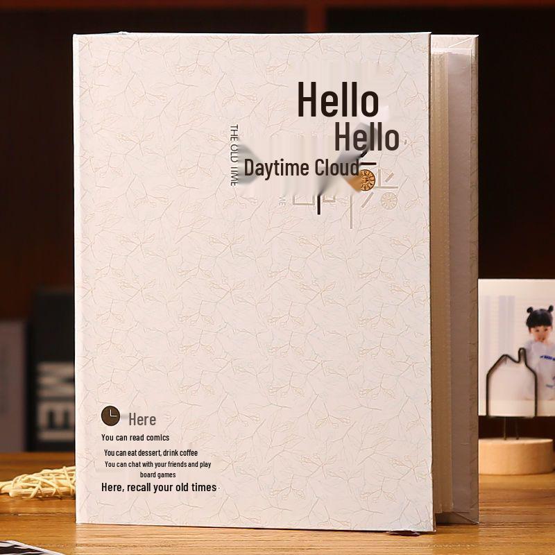 5, 6, & 7-Inch Photo Album - 200 Pages, Large Capacity, Commemorative Family & Children's Growth Album, Slip-In Style.