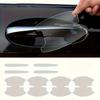 Set of 8 Transparent Door Panel Protectors, Door Handle Protection Film Set, and Door Trim Protectors