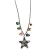 Elegant 5-Point Star Necklace Retro Sea Charm Design Neckchain Alloy Chain Neck Jewelry Daily Wear Accessory