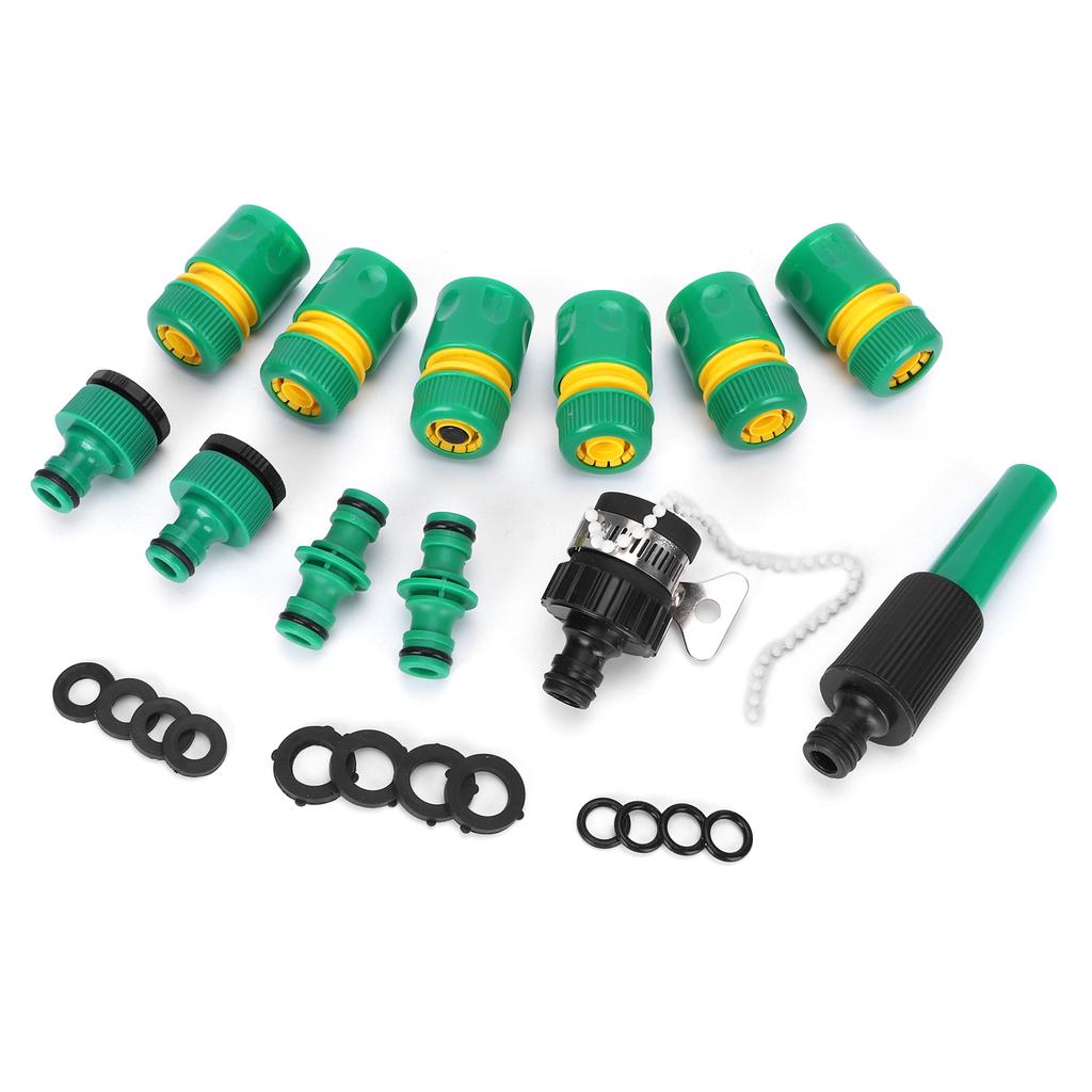24Pcs Set Hose Connector Fitting Set Garden Irrigation Car Washing G1 2 Water Sprayer Kit
