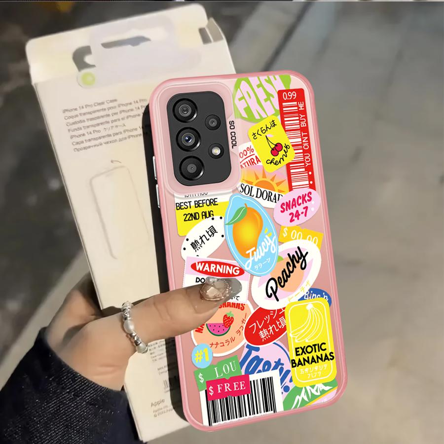 Fruit Pattern Phone Cover Case for Samsung Galaxy A17 A20s A21s A23 A31 A26 A15 A16 A13 A14 A12 A24 A25 A35 A34
