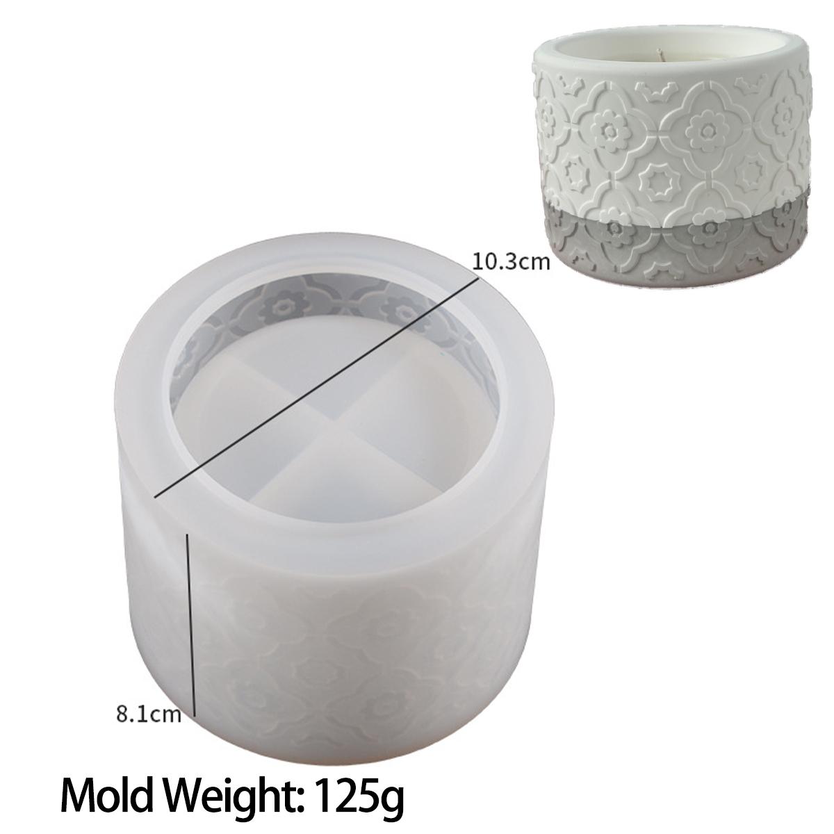 

Бетонный цветочный горшок силиконовые формы DIY гипс цемент керамика банка для свечей смола кристалл коробка для хранения форма кашпо садовый декор