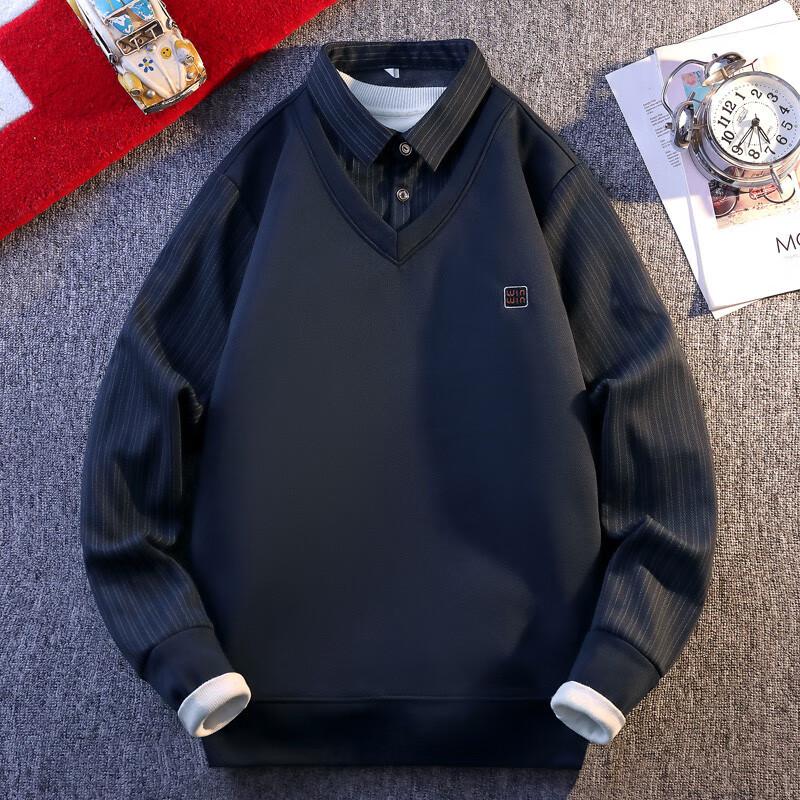 Men's Fleece-Lined Pullover Sweatshirt