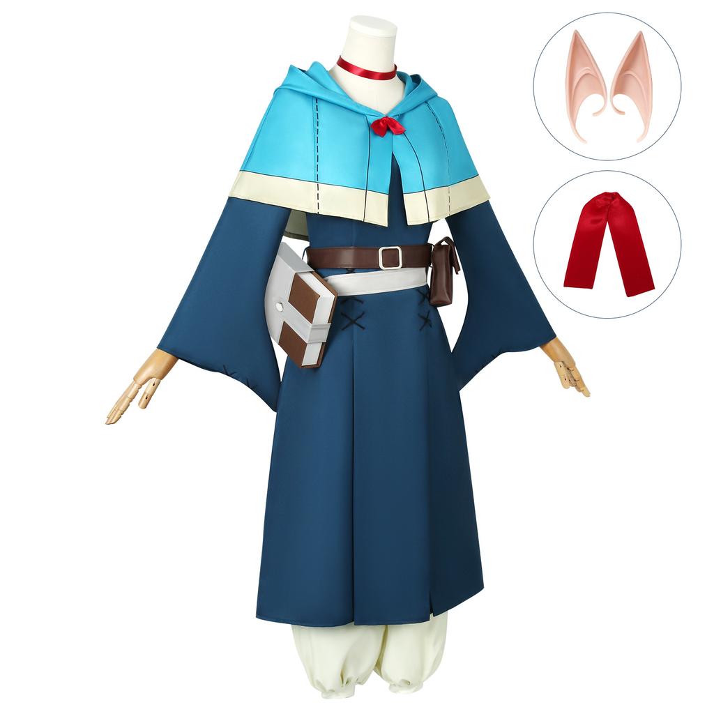 Marcille Donato Cosplay Outfit, Delicious in Dungeon New Anime Stage Role Play Costume