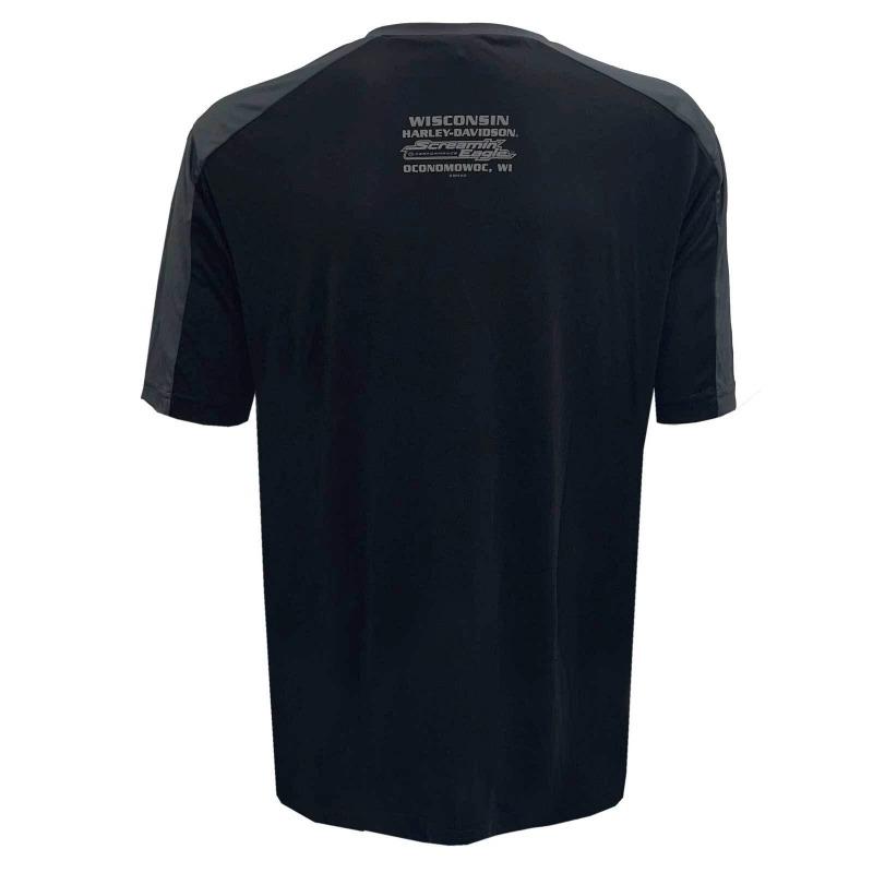 Harley-Davidson Men's Screamin' Eagle Stacked Color Block Performance T-Shirt