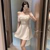 Elegant Bow One-Shoulder Strappy Dress for Summer 2026