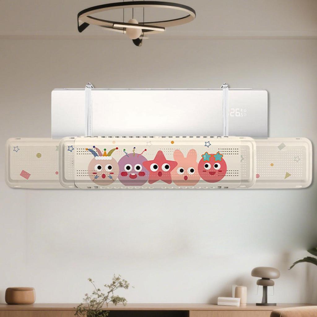 Air Deflector Adjustable Air Conditioner Deflector Non-Slip Extendable Tool For Home Window Bed Ceiling Wall Friends Family