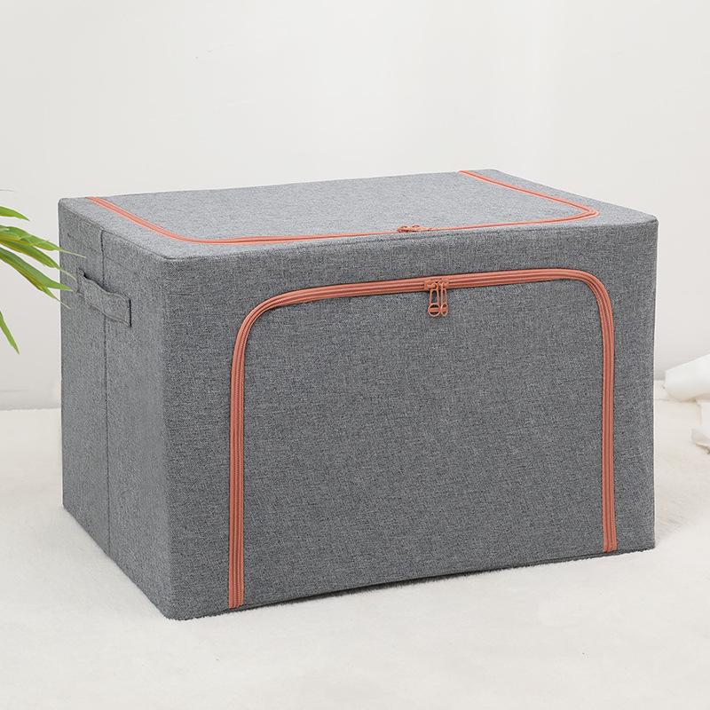 Extra Large Foldable Polka Dot Storage Box - Thick Oxford Cloth for Clothes & Quilts