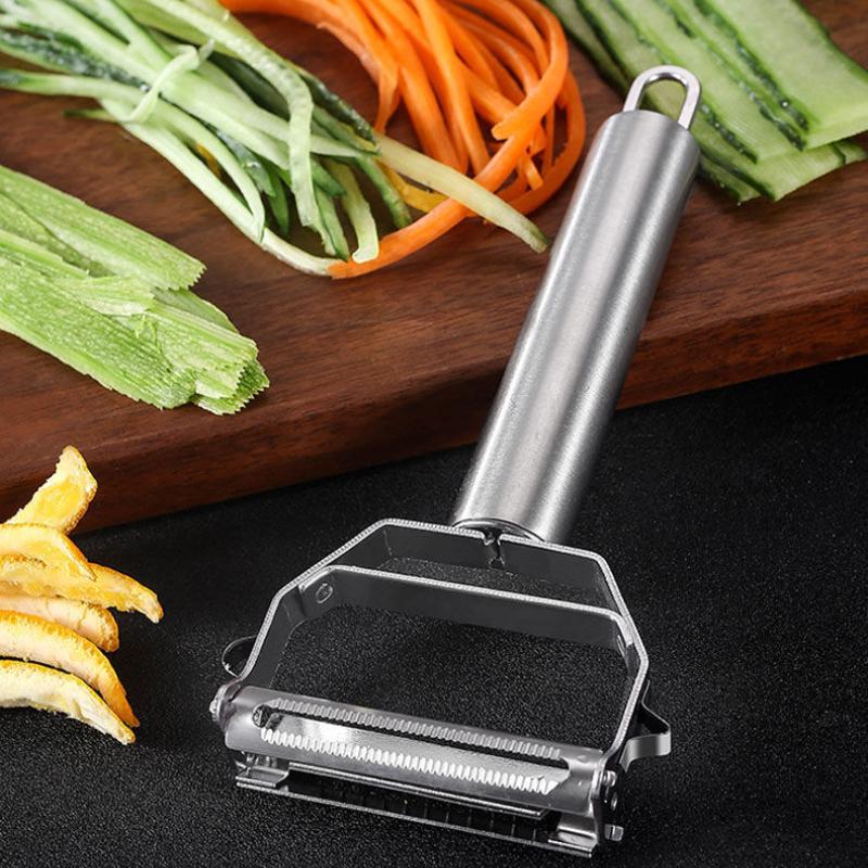 Fine Quality Peeler Kitchen Accessories Cooking Tools 304 Stainless Steel Peeler 17cm Multi-Functional Potato Vegetable Peeler Double Planing Grater