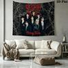 SKZ Kpop Wall Tapestry Aesthetic Wall Hanging Printed Fabric Blanket Decorative Tapestries for Bedroom Living Room Home Decor