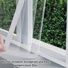 Home Easy-to-Install Windproof Thermal Film, Winter Sealing Window Draft Stopper Leak-Proof Curtain, High Transparency Thickened Plastic Sheet