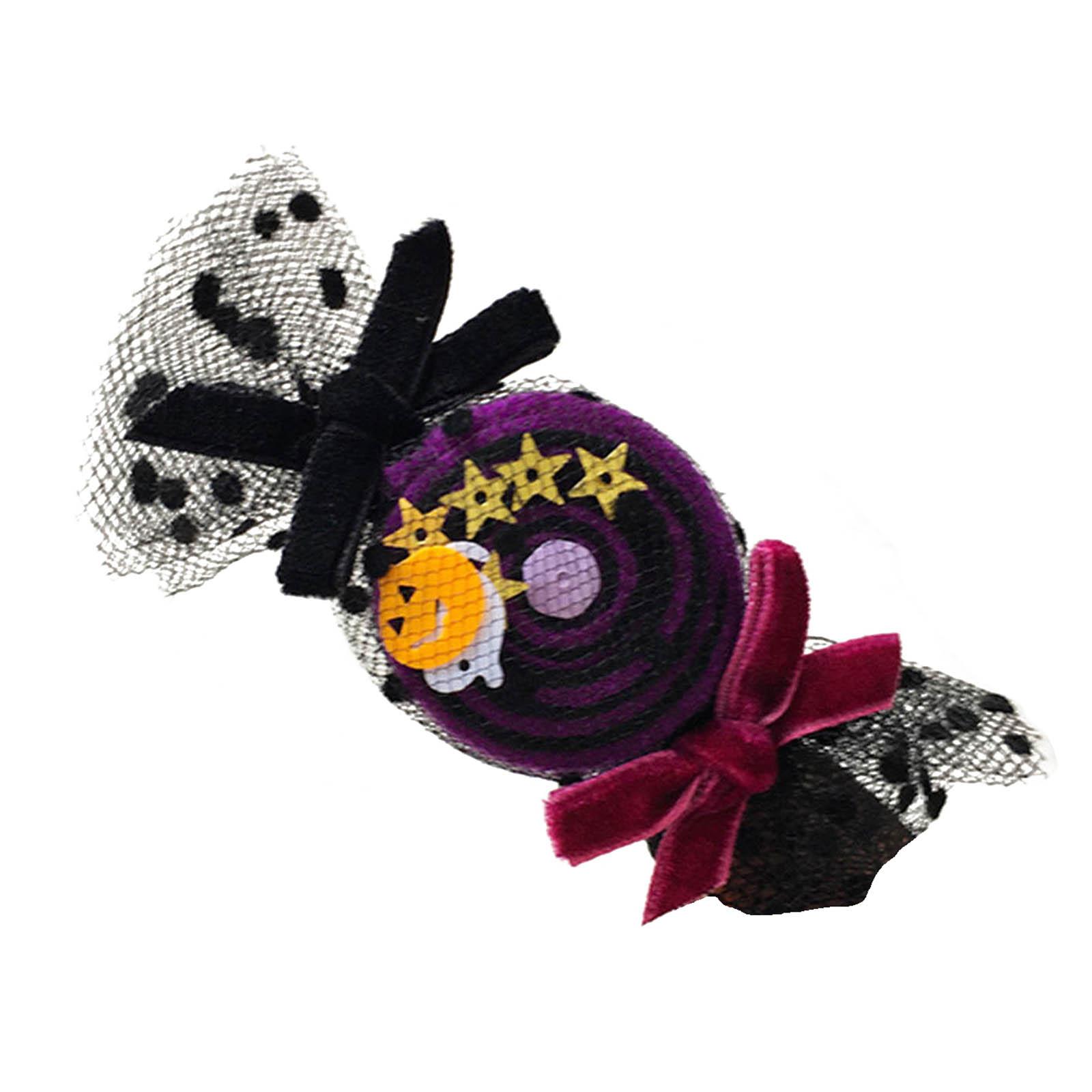 

Halloween Themed Hair Clip Novelty Sequins Candy Hair Barrettes Duckbill Hairpin for Adult Hair Shaping Tool Accessories