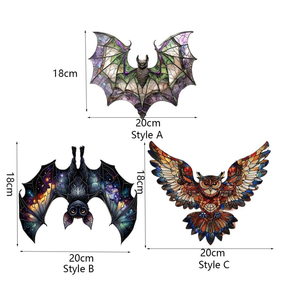 Imitation Stained Glass Style Acrylic Bat Suncatcher Contemporary Bat Hanger Pendant  Window Panel