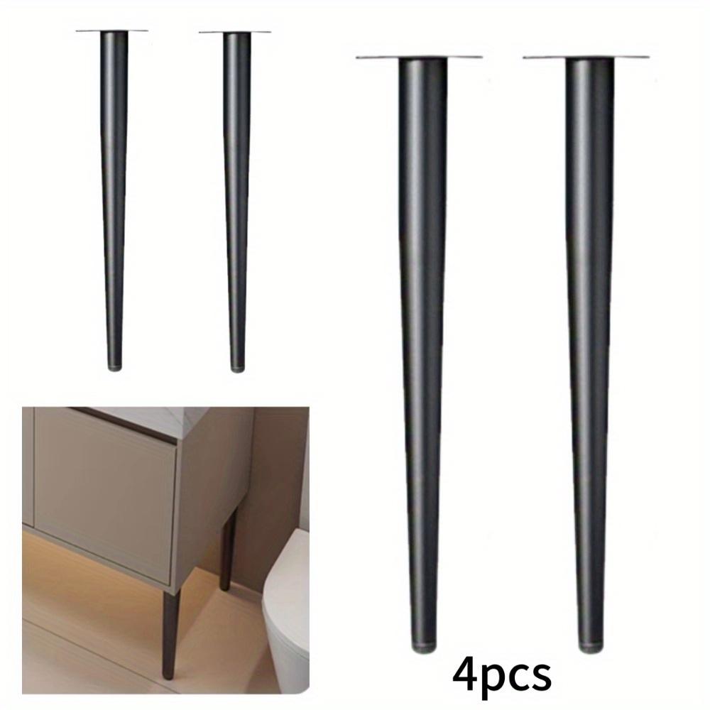 4 pezzi Accessori per gambe per mobili Gambe per mobili Gambe per mobili in metallo Piedini di ricambio per divani, soggiorno, camera da letto, tavolo, mobile, supporto TV