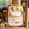 Korean Cartoon Car Seat Organizer: Cute, Multifunctional Storage Bag for Kids' Supplies