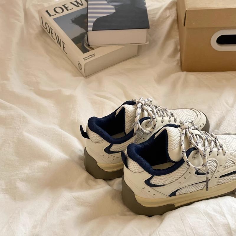 Little white shoes women's 2025 new mesh breathable niche design sense of morality training shoes versatile student sports and leisure shoes