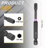 T7-T50 Torx Head Impact Screwdriver Bits 1/4" Hex Shank Magnetic No Hole Tamper Proof 6 Point Star Screw Driver Bits Power Tools