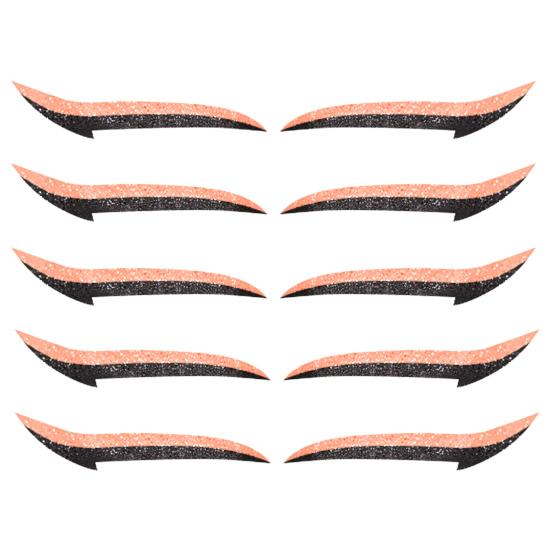 Beauty Top 5 Pairs/Sheet Eyeliner Reusable Double Plastic Self-adhesive Eyeshadow Sticker
