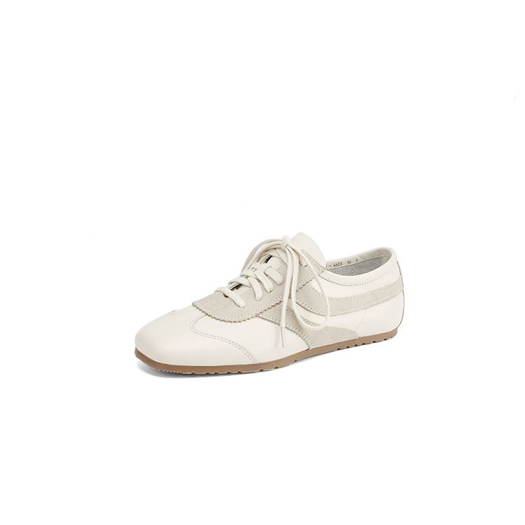 Fashion New Spring Genuine Leather Woman Shoes Square Toe Women Pumps Shoes for Women Lace Loafers Low Heel Leopard Print Flat Shoes