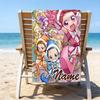 1pc DoReMi1 Beach Towel with Custom Name, Beach/Swimming/Bath/Picnic/Camping Towel, Suitable for Seaside Beaches