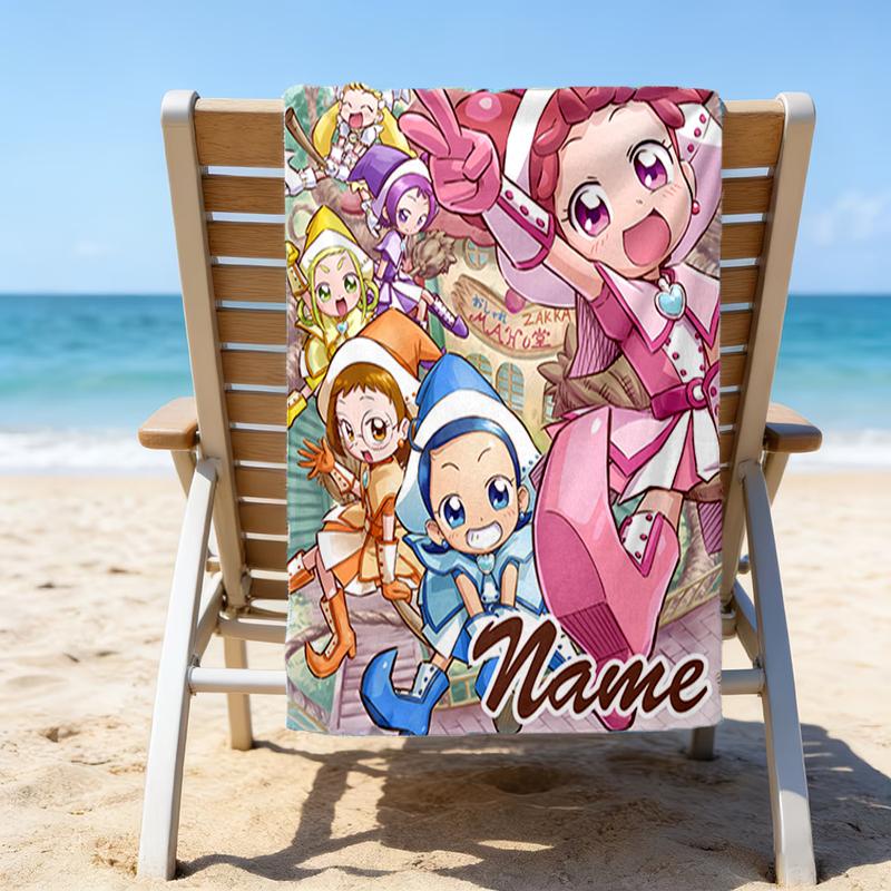 1pc DoReMi1 Beach Towel with Custom Name, Beach/Swimming/Bath/Picnic/Camping Towel, Suitable for Seaside Beaches