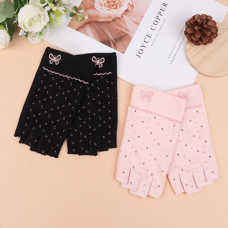 2Pcs/Pair Anti Uv Protection Nail Gloves Uv Gel Shield Glove Fingerless Glove Manicure Nail Art Protecter Tools