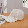 Luxurious Adjustable Cotton Baseball Cap - Lightweight, Breathable, Simple Solid Color, Stripe Craftsmanship, Perfect for Daily