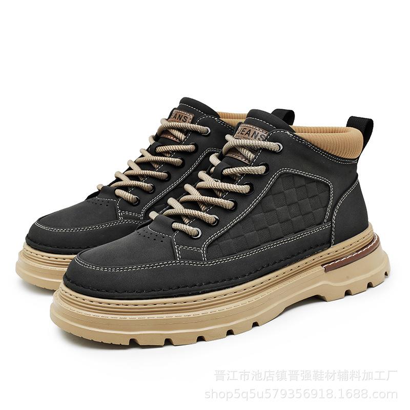 Martin Boots Herrenschuhe 2025 neu Herbst High-Top Lederschuhe Plateausohle Rutschfest Arbeitsschutzschuhe Outdoor-Sportarten Trendschuhe