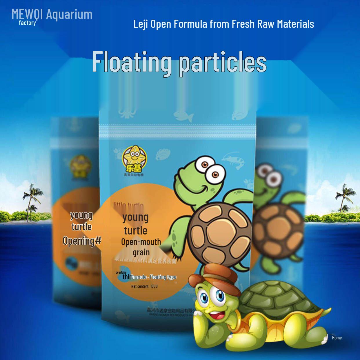 

Leji Turtle & Snake Food - Dried Shrimp for Hatchlings & Adults (100g) Hatchling Turtle Food 100G