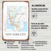 New York City Metro Map Poster Map Metal Sign Vintage Decoration Living Room Custom Tin Plaques for Wall Art Decoration Man Cave