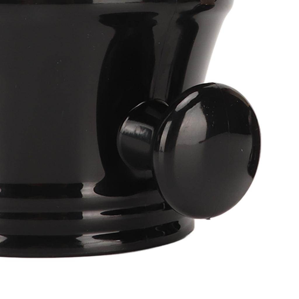 Shaving Brush Soft Artificial Bristle Professional Safe Black Shaving Brush Bowl Tool for Barber