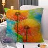 Abstract Dandelion Decorative Room Aesthetics Pillow Case Home Decor Bedroom Sofa Bed Couch Pillow Cover 45x45