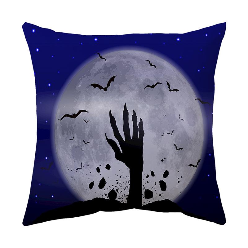 Halloween Series Pumpkin Cushion Pillow Cover Printed Pillow Cover Cushion Cover Holiday Gift