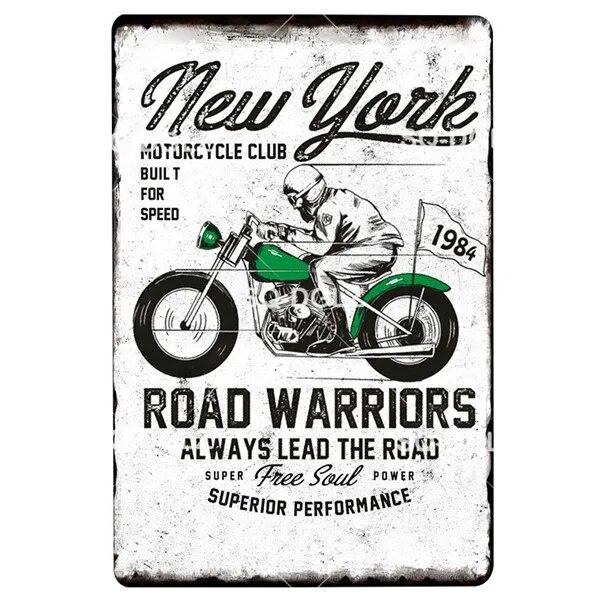 Motor Club Metal Sign Vintage Garage Tin Sign Bar Decor Plaque Pub Bar Decor Metalen Borden Poster Plate Art Poster