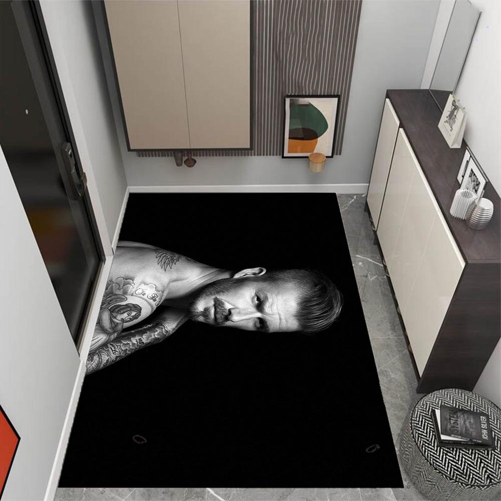 Man Black White Carpet Design for Dining Room Playrooms Decorate room Study room Anti-slip Rug Office home decor