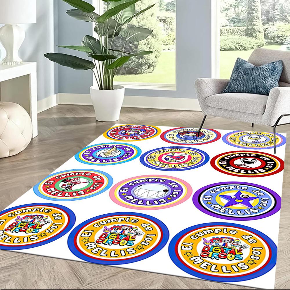 Digital Circus Carpet Design for Entryway Dormitory Dining Room Bedrooms Antislip Carpet Decorate Offices Perfect Birthday/Christmas Gift Idea