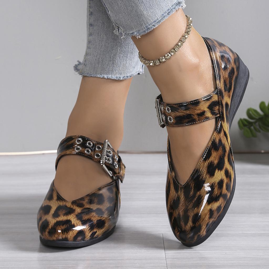 Fashion Woman Buckles Round Toe Pumps Loafers Casual Daily Flats Shoes Mary Jane Shoes 2025 Spring New Horsehair Mary Jane Flats Shoes
