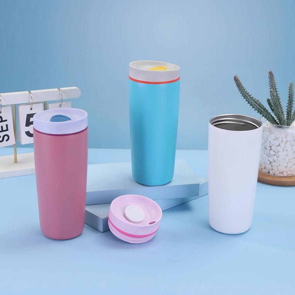Portable Vacuum Insulated Cup Stainless Steel Sports Kettle Drinkware Thermos Bottle  Student