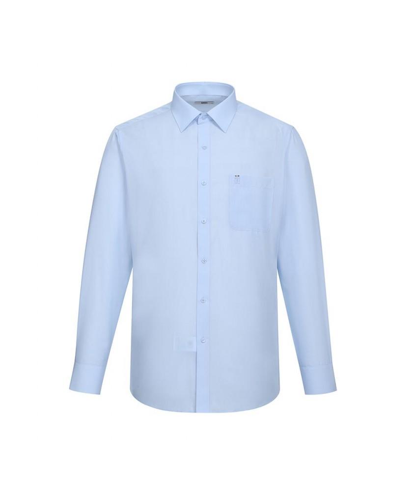 Dagseusyeocheu Poly Blend No-Care Solid Pattern Shirt_Dls1Shdl101B1
