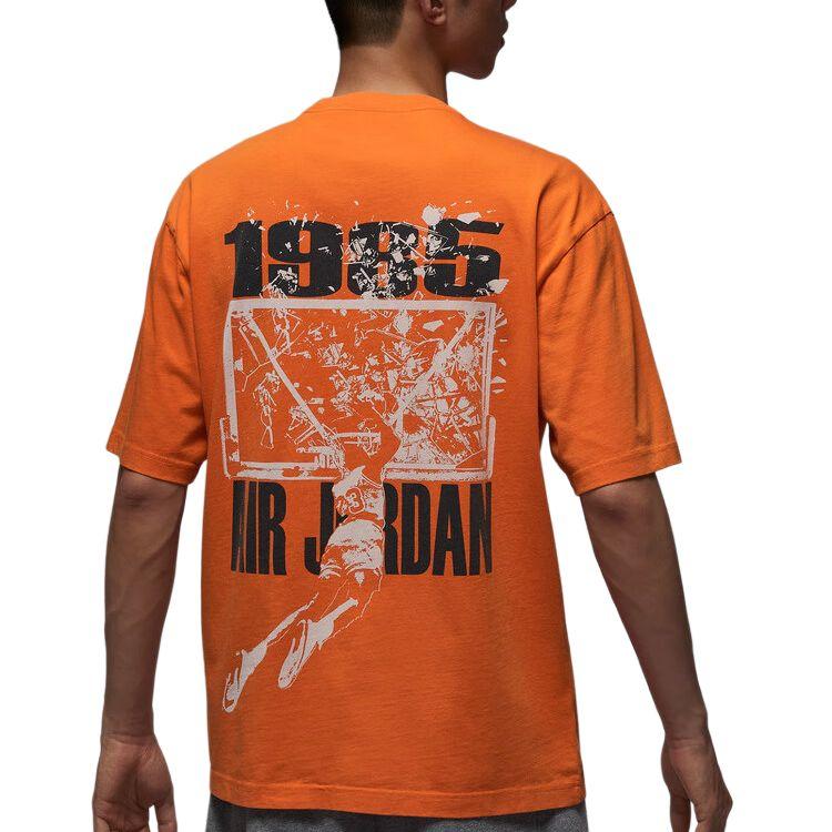 Nike Sports Casual Short Sleeve Orange Round Neck T-Shirt Men Tops IB3298805
