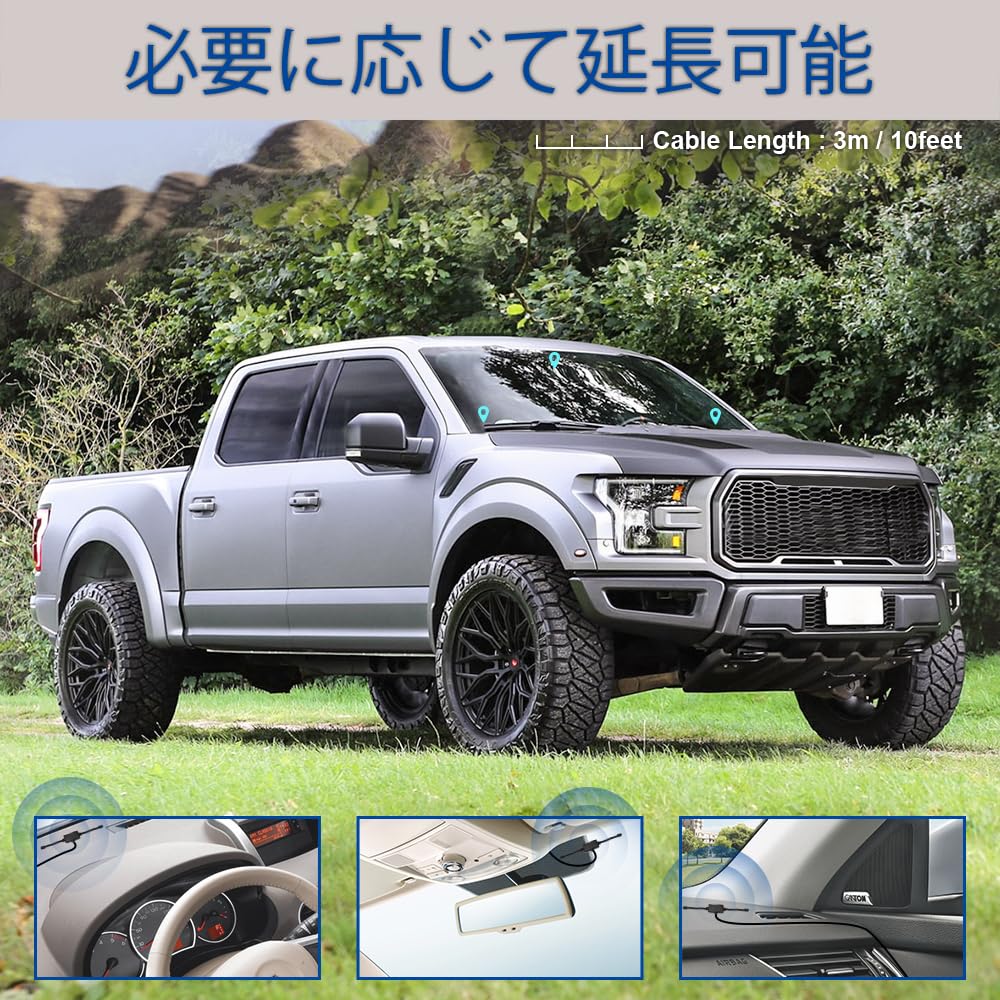 BINGFU 144430MHz VHFUHF Adhesive Antenna, 20MHz-1300MHz Wideband, BNC Connector, for Car Radio Scanners, CB Radios, Amateur Radios, FM Radios, and